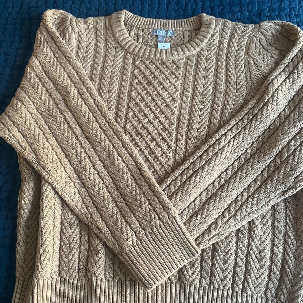 Jcrew cable knit sweater